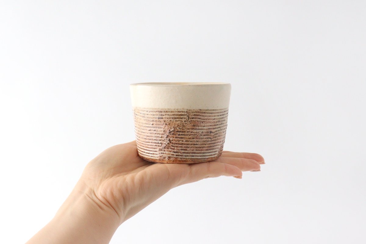 Furutani Seitosho Soba Choko Horizontal Stripes | Free Cup