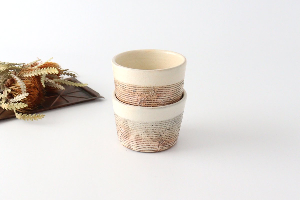 Furutani Seitosho Soba Choko Horizontal Stripes | Free Cup