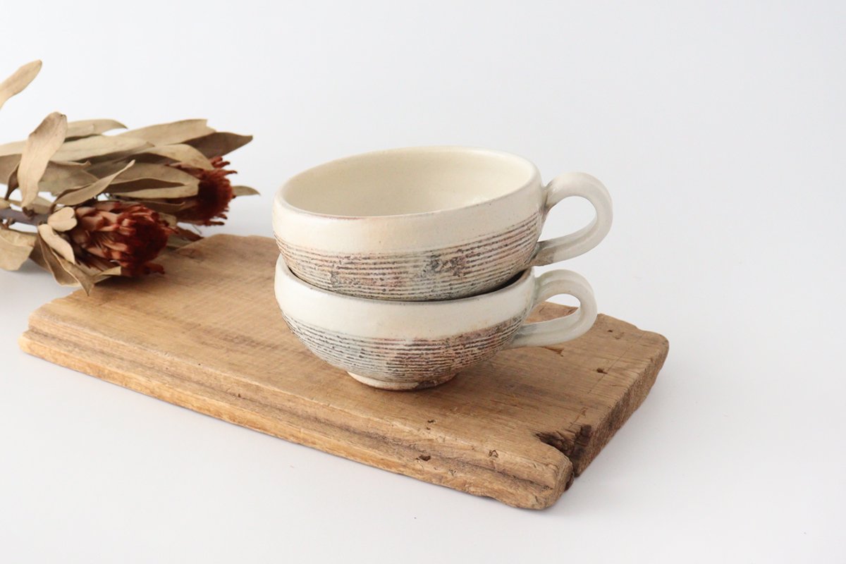 Furutani Seitosho Soup Cup Horizontal Stripes-Detail6