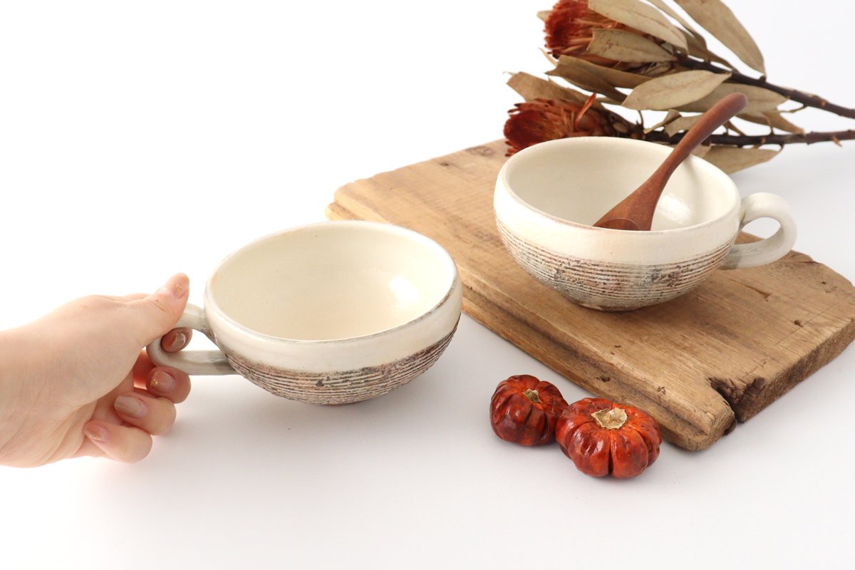 Furutani Seitosho Soup Cup Horizontal Stripes-Detail10