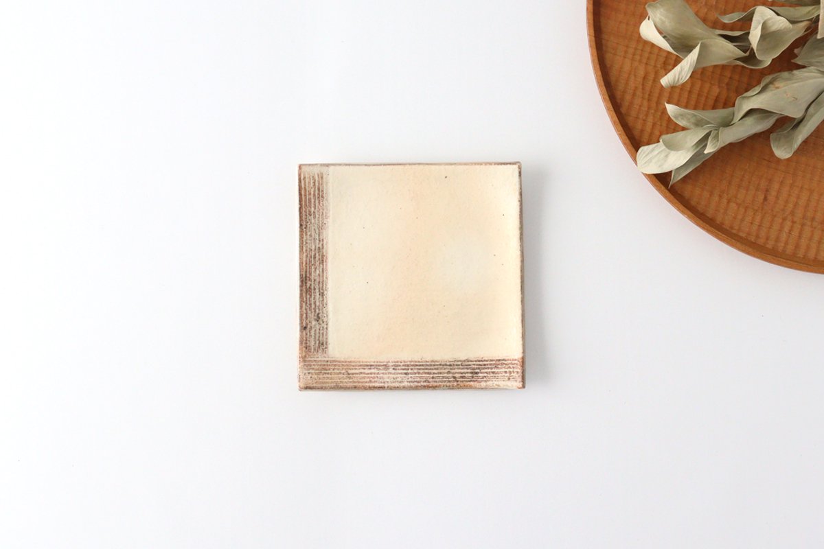 Furutani Seitosho Square Desert Plate 12cm/4.7in-Detail2