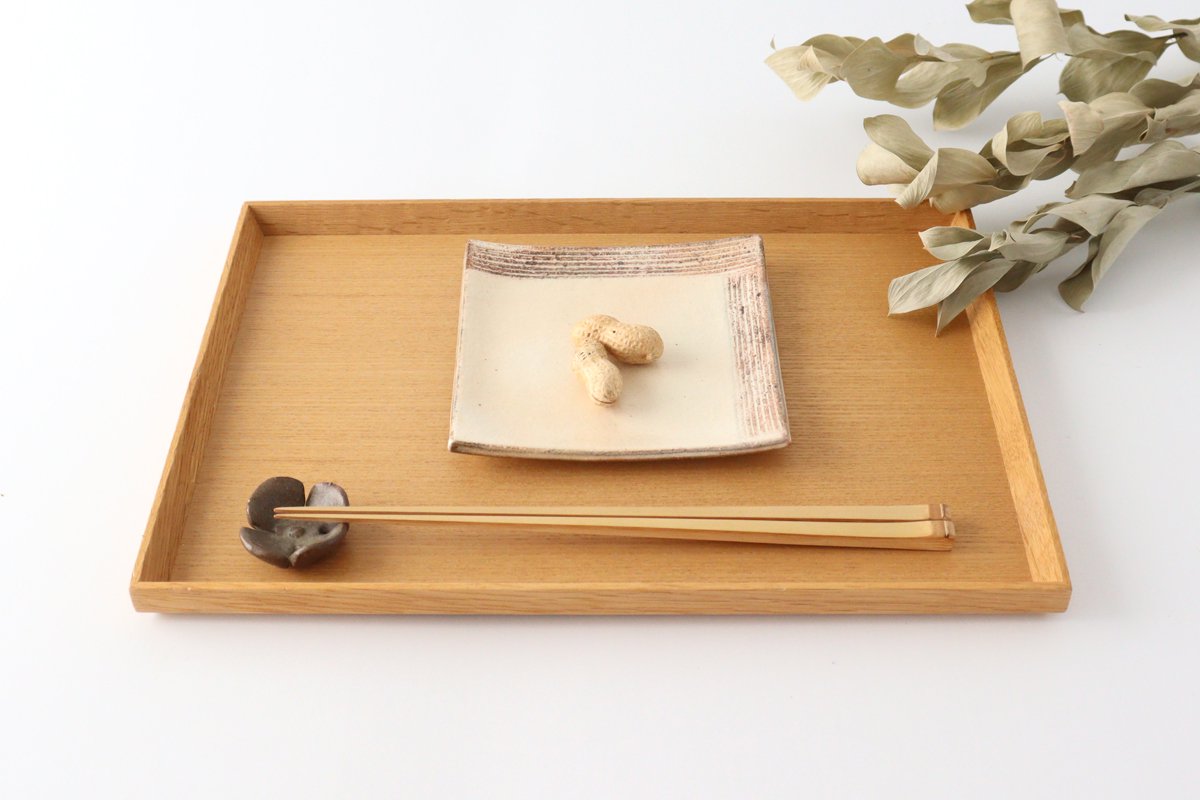 Furutani Seitosho Square Desert Plate 12cm/4.7in-Detail3