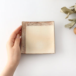 Furutani Seitosho Square Desert Plate 12cm/4.7in-Detail10