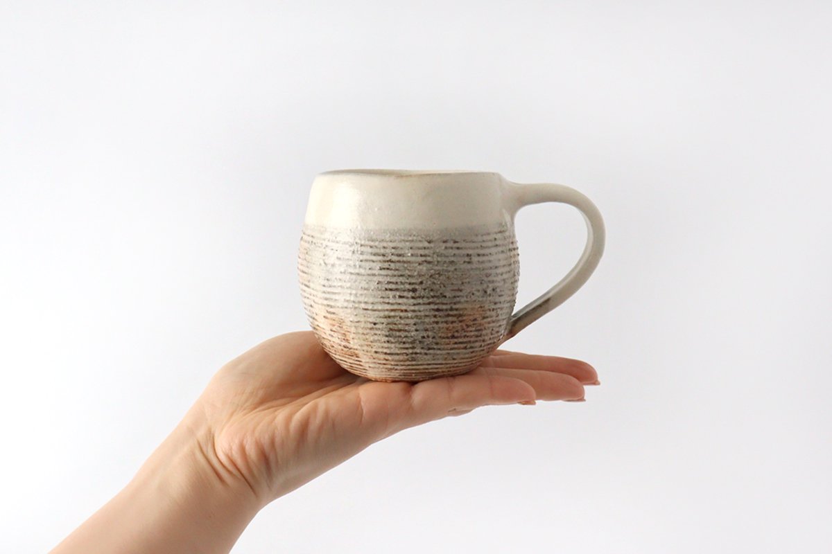 Furutani Seitosho Egg Mug Horizontal-lines