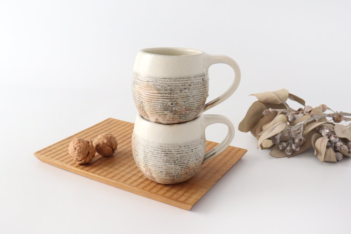 Furutani Seitosho Egg Mug Horizontal-lines