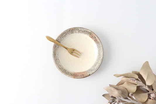 Furutani Seitosho Lined-rimmed Round Plate-TOP