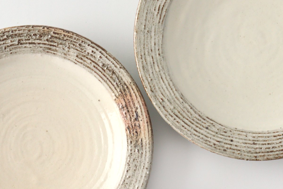 Furutani Seitosho Lined-rimmed Round Plate-Detail8