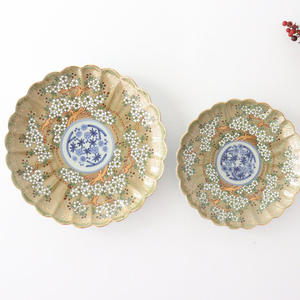 Rinkurou Kiln Round Plate Old Imari Sakura Tree Pattern 15cm/5.9in | Hasami Ware-Detail6