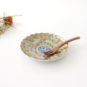 Rinkurou Kiln Round Plate Old Imari Sakura Tree Pattern 15cm/5.9in | Hasami Ware-Detail7