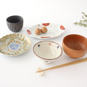 Rinkurou Kiln Round Plate Old Imari Sakura Tree Pattern 15cm/5.9in | Hasami Ware-Detail9