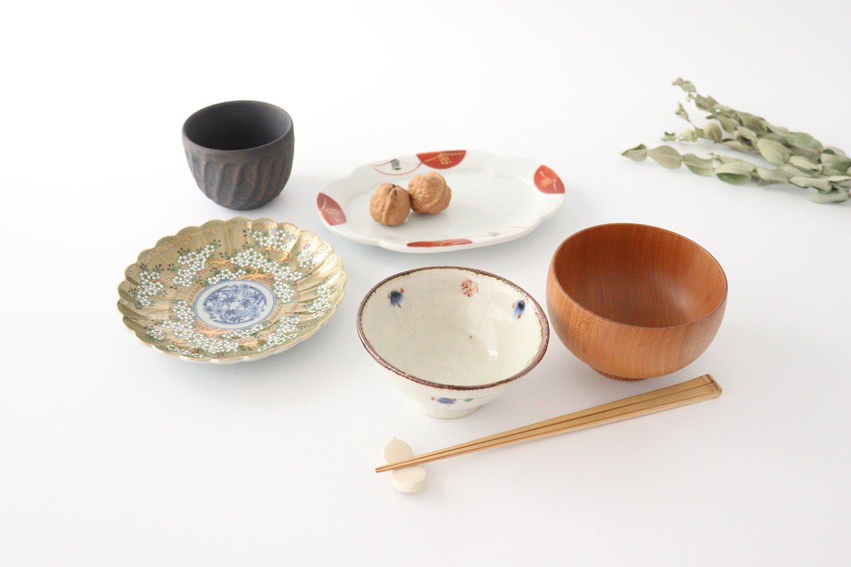 Rinkurou Kiln Round Plate Old Imari Sakura Tree Pattern 15cm/5.9in | Hasami Ware-Detail9