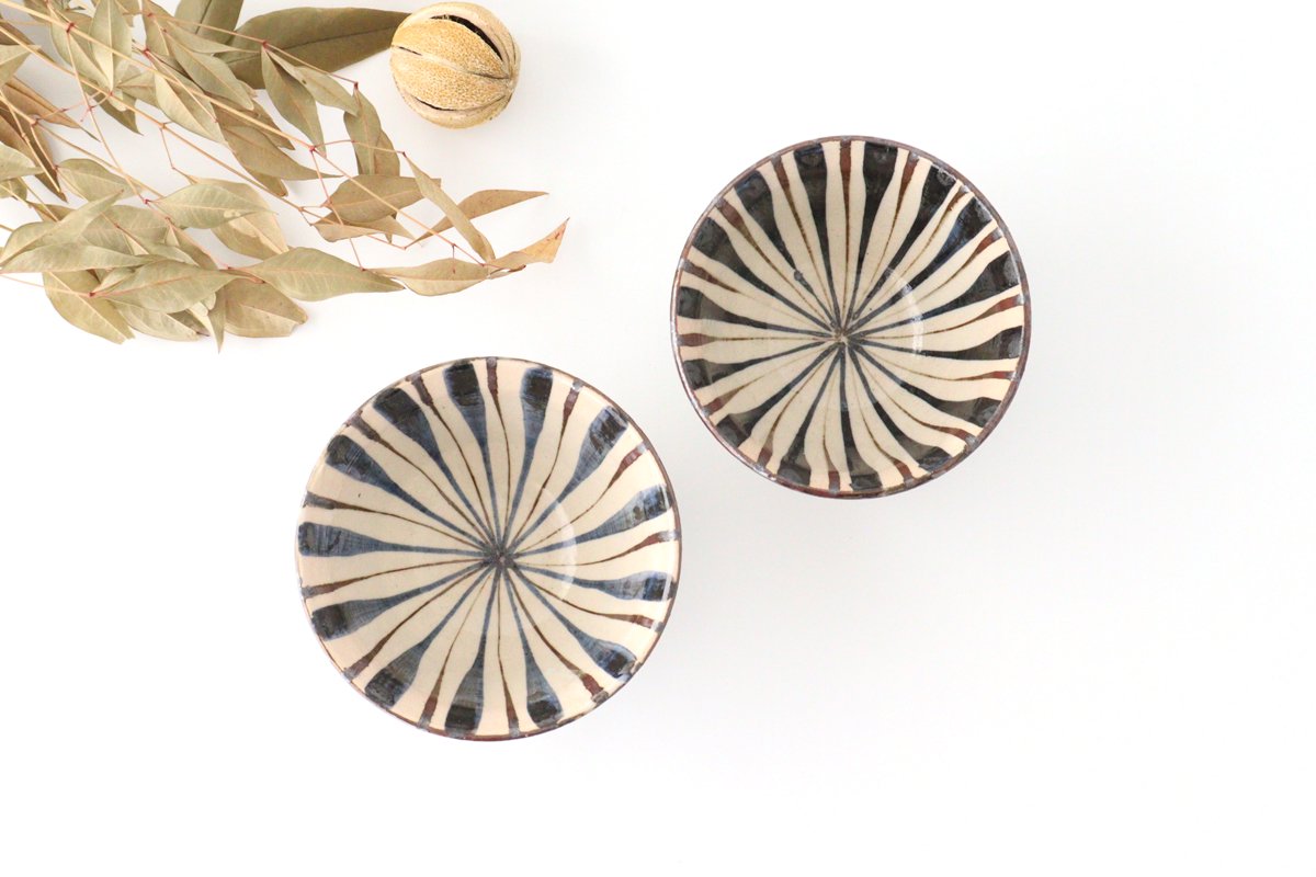 Rice Bowl Stripes Blue | Mino Ware