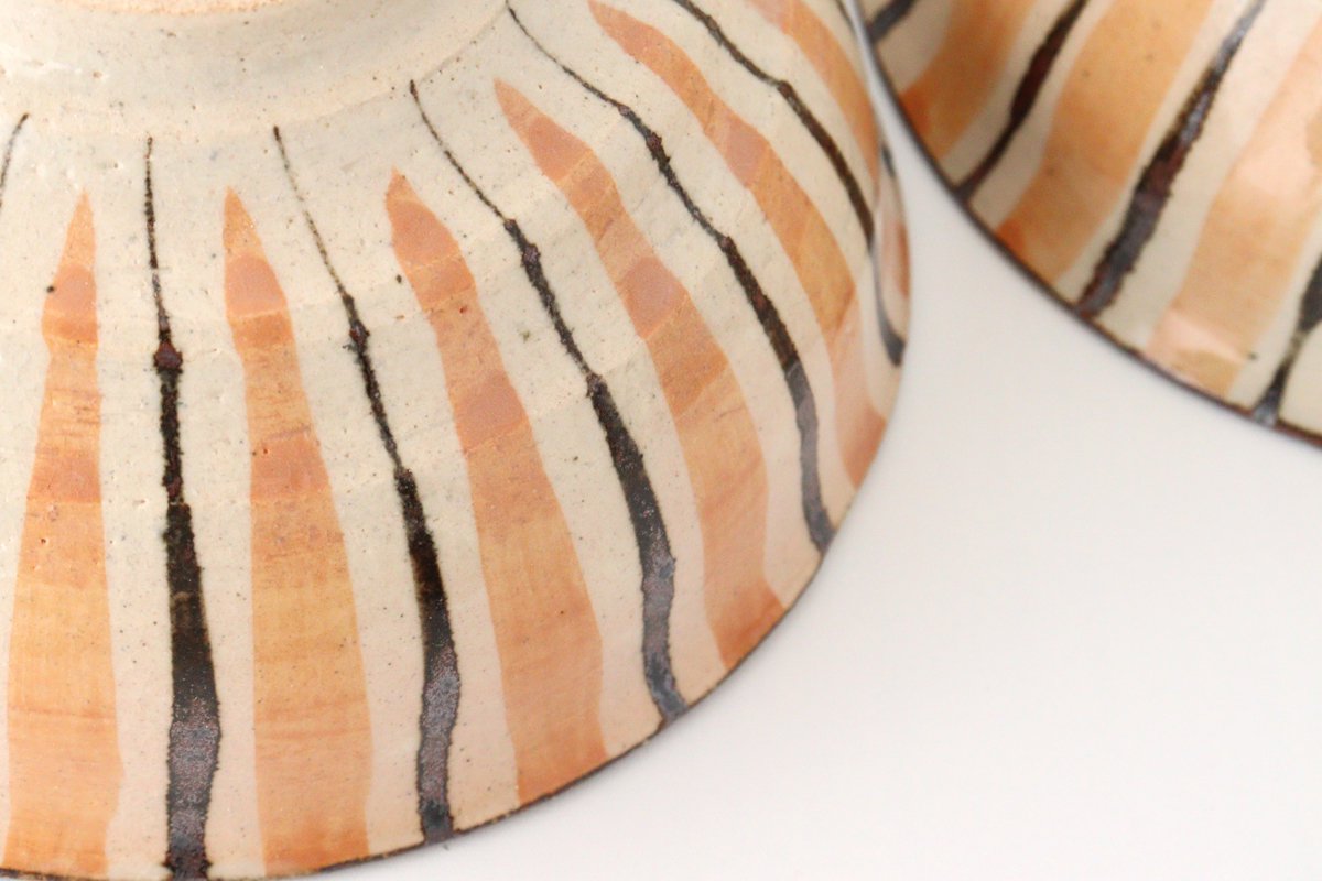 Donburi Bowl Straw Pattern Orange | Mino Ware