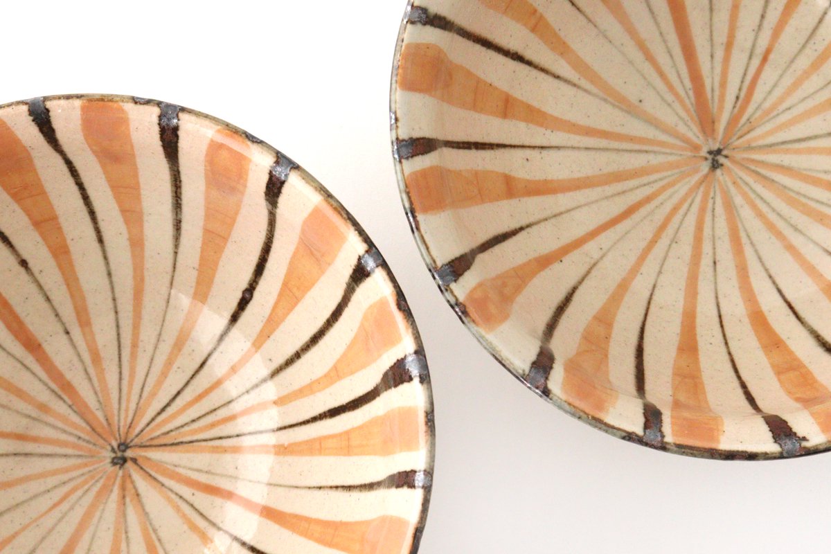Donburi Bowl Straw Pattern Orange | Mino Ware