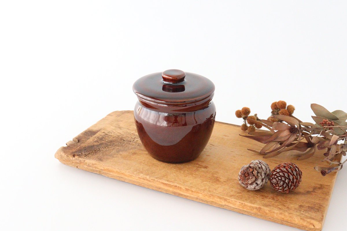 Small pot tea pottery Mino ware