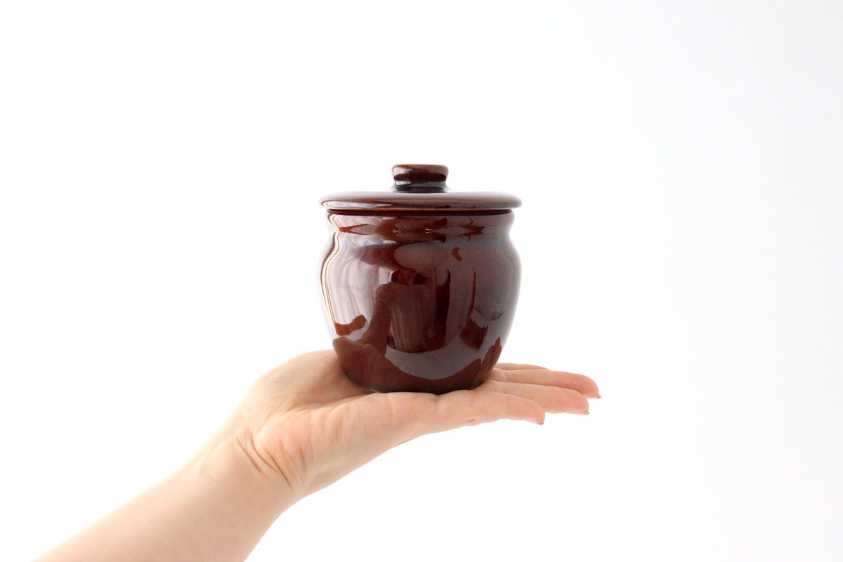 Small pot tea pottery Mino ware