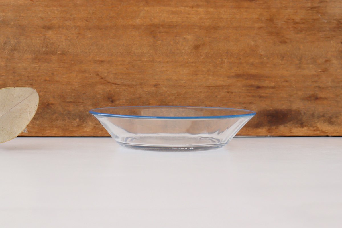 POTPURRI bitte Deep Glass Plate Blue 14.5㎝/5.7in