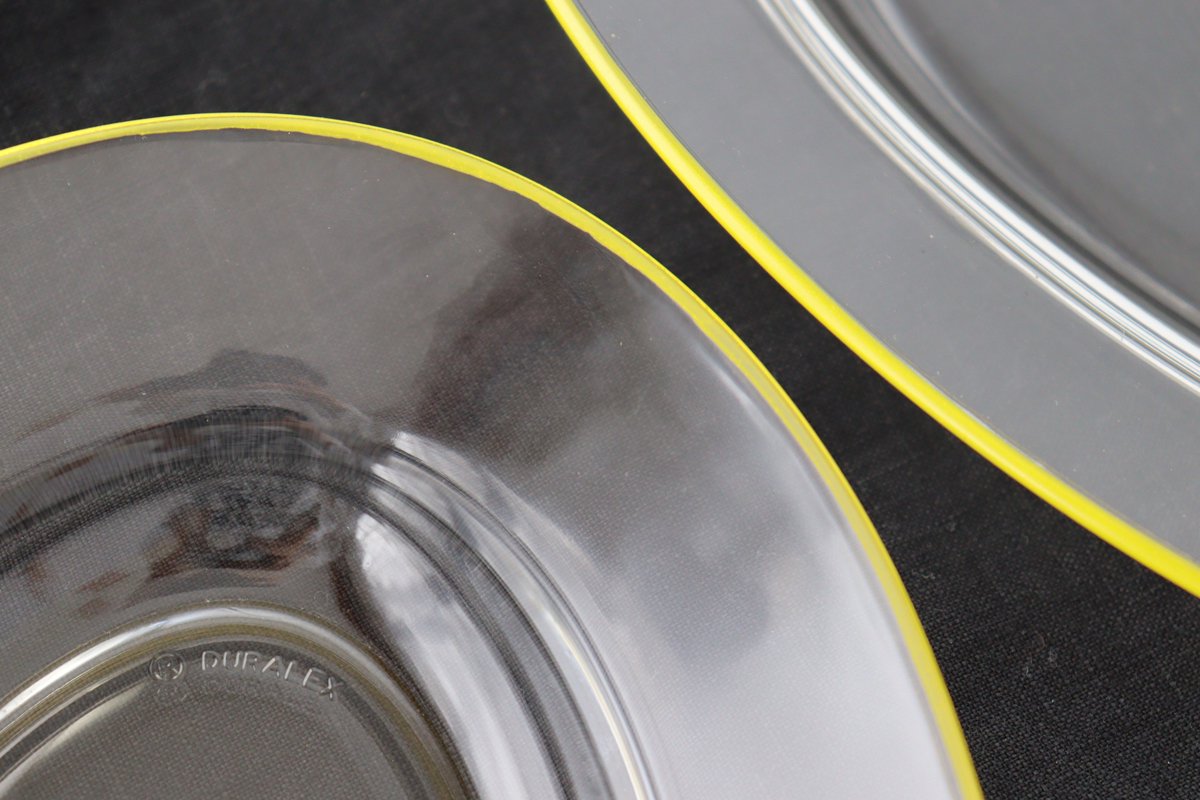 POTPURRI bitte Oval Glass Plate Yellow 26㎝/10.2in