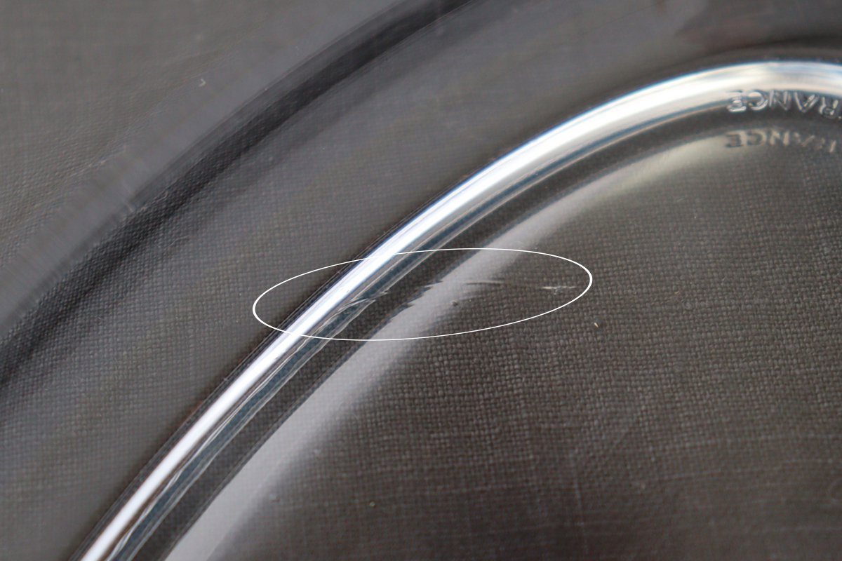 POTPURRI bitte Oval Glass Plate Yellow 26㎝/10.2in