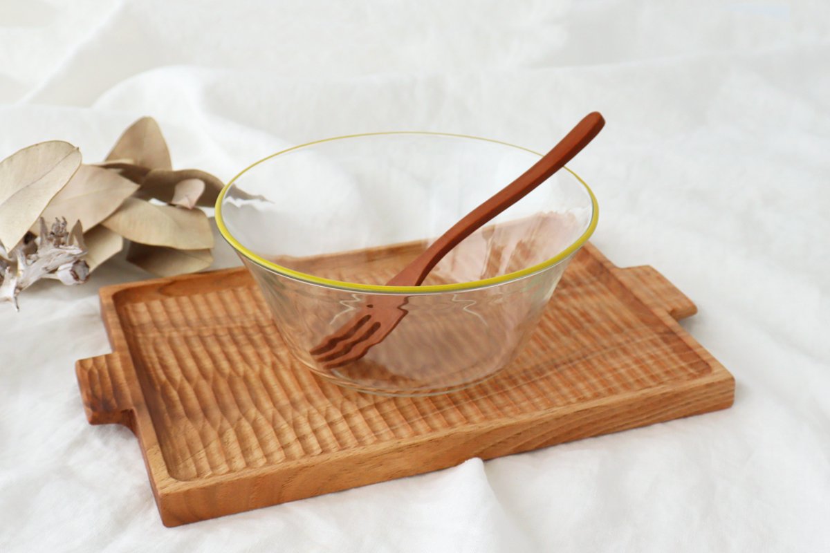 POTPURRI bitte Deep Glass Bowl Yellow 17㎝/6.7in | Serving Bowl