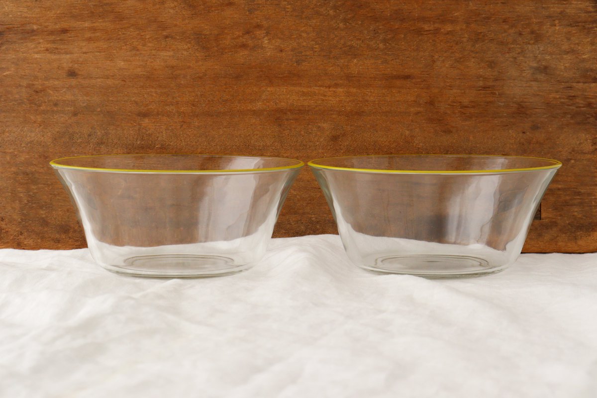 POTPURRI bitte Deep Glass Bowl Yellow 17㎝/6.7in | Serving Bowl