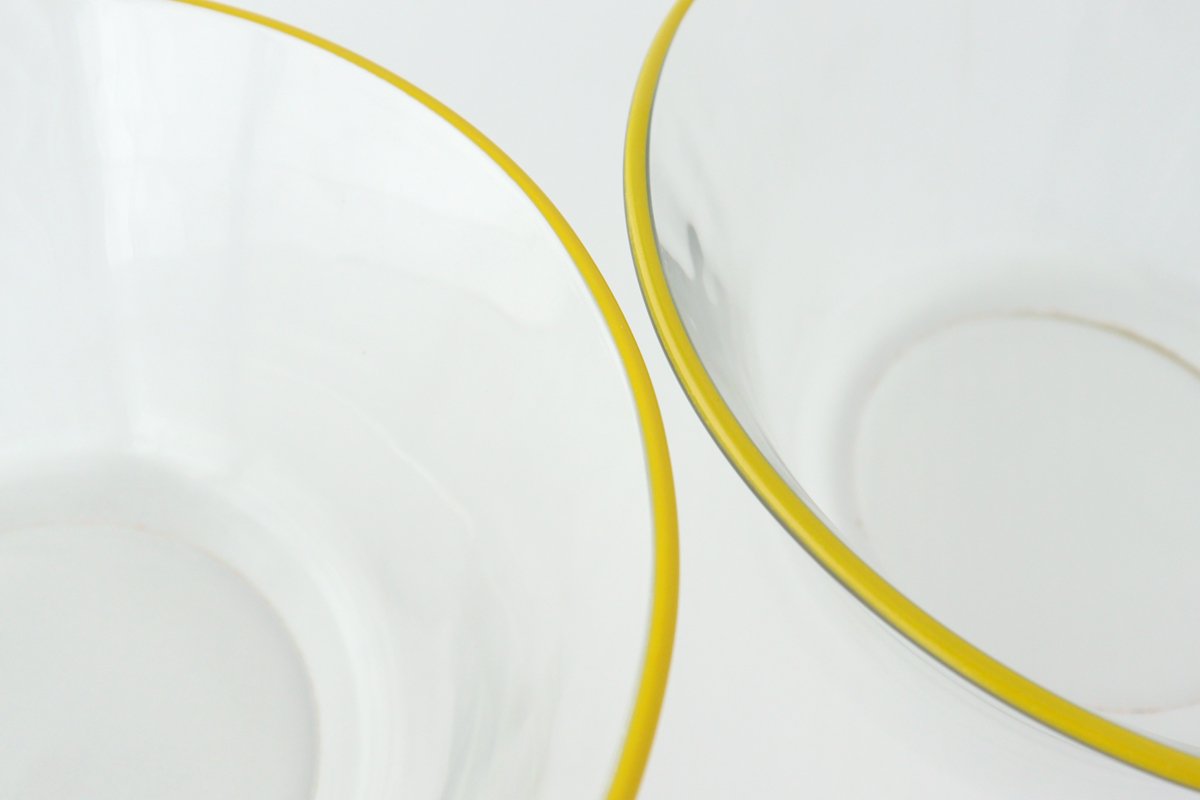 POTPURRI bitte Deep Glass Bowl Yellow 17㎝/6.7in | Serving Bowl