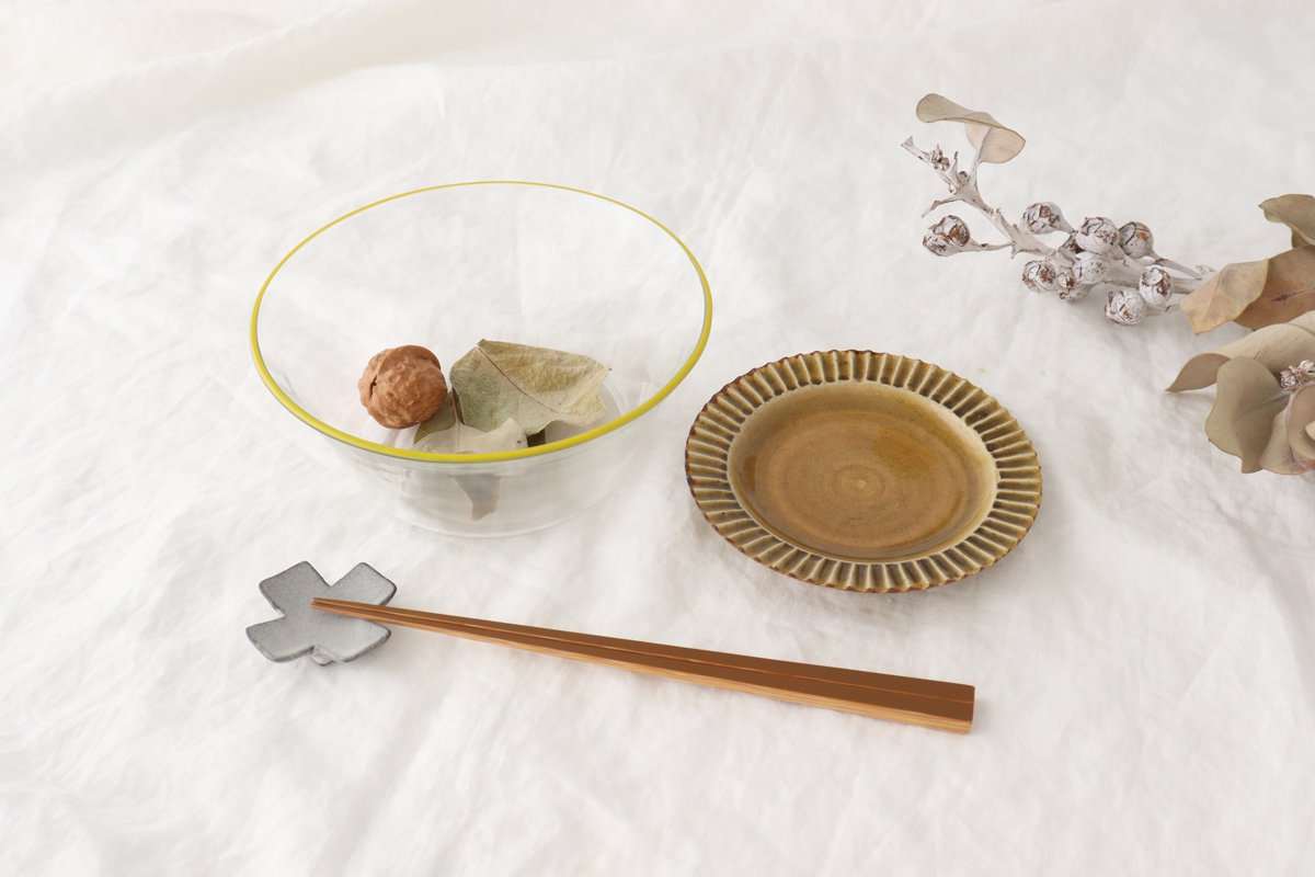 POTPURRI bitte Deep Glass Bowl Yellow 17㎝/6.7in | Serving Bowl