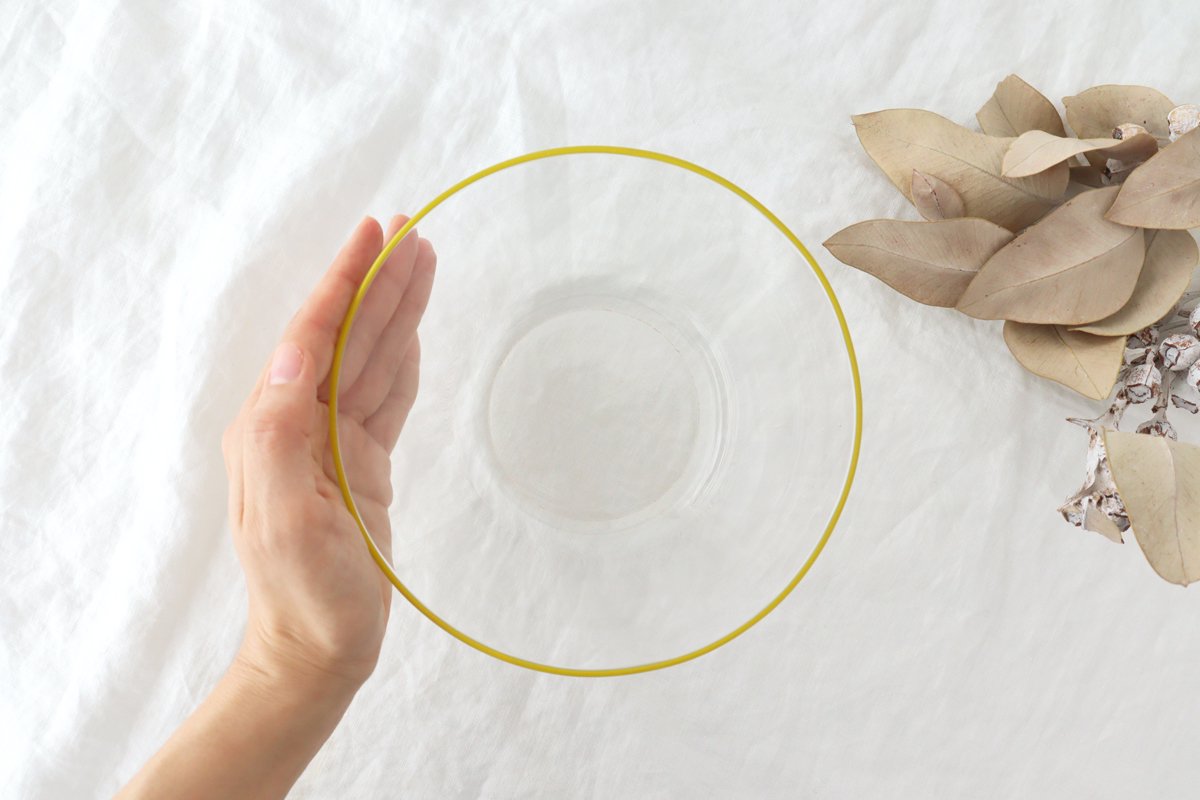 POTPURRI bitte Deep Glass Bowl Yellow 17㎝/6.7in | Serving Bowl