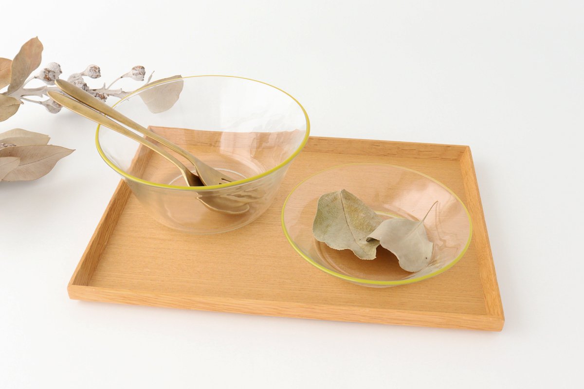 POTPURRI bitte Deep Glass Bowl Yellow 17㎝/6.7in | Serving Bowl