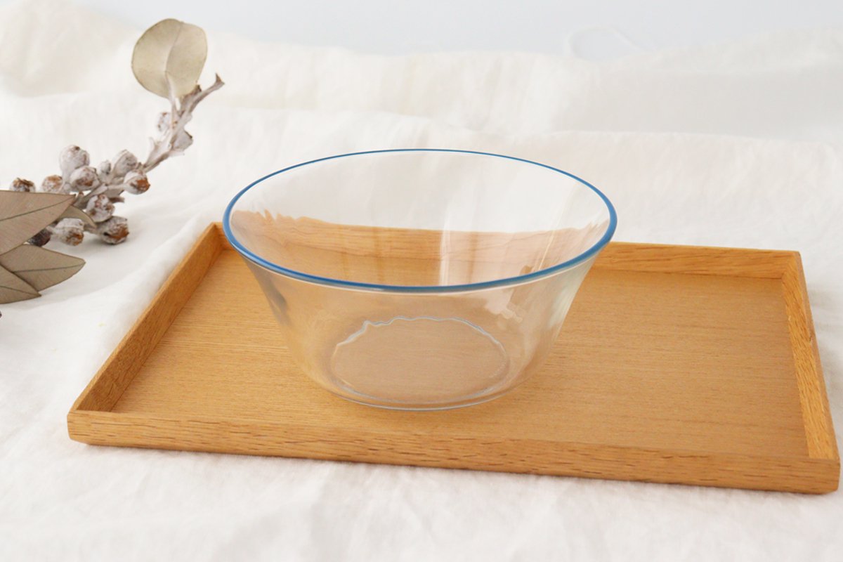 POTPURRI bitte Deep Glass Bowl Blue 17㎝/6.7in | Serving Bowl