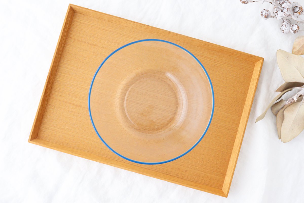 POTPURRI bitte Deep Glass Bowl Blue 17㎝/6.7in | Serving Bowl