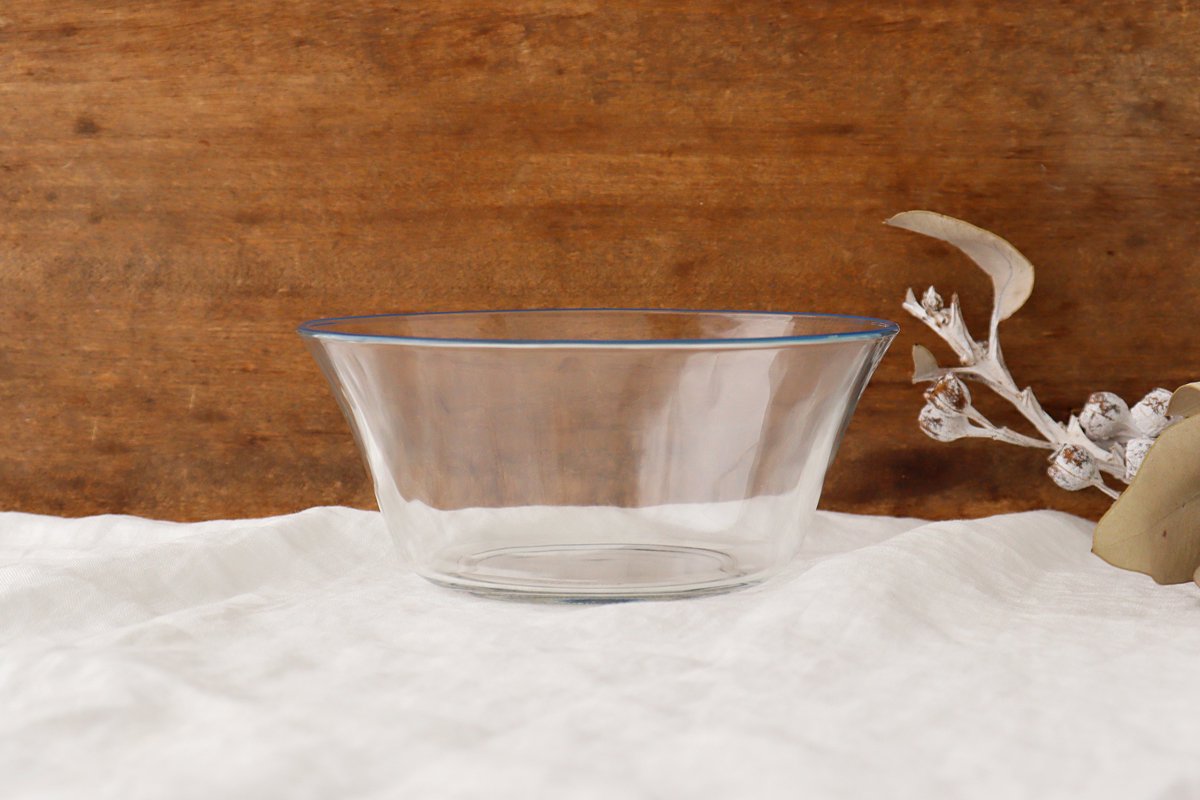 POTPURRI bitte Deep Glass Bowl Blue 17㎝/6.7in | Serving Bowl