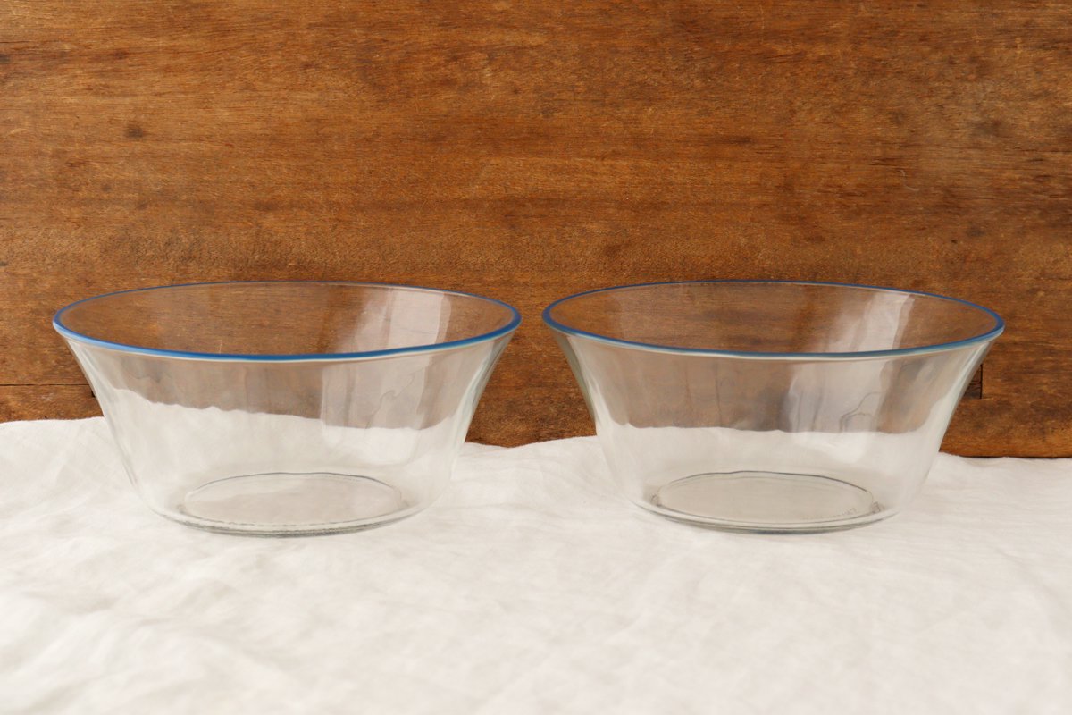 POTPURRI bitte Deep Glass Bowl Blue 17㎝/6.7in | Serving Bowl