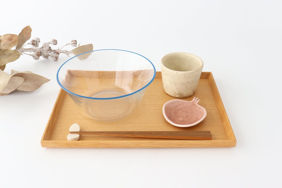 POTPURRI bitte Deep Glass Bowl Blue 17㎝/6.7in | Serving Bowl