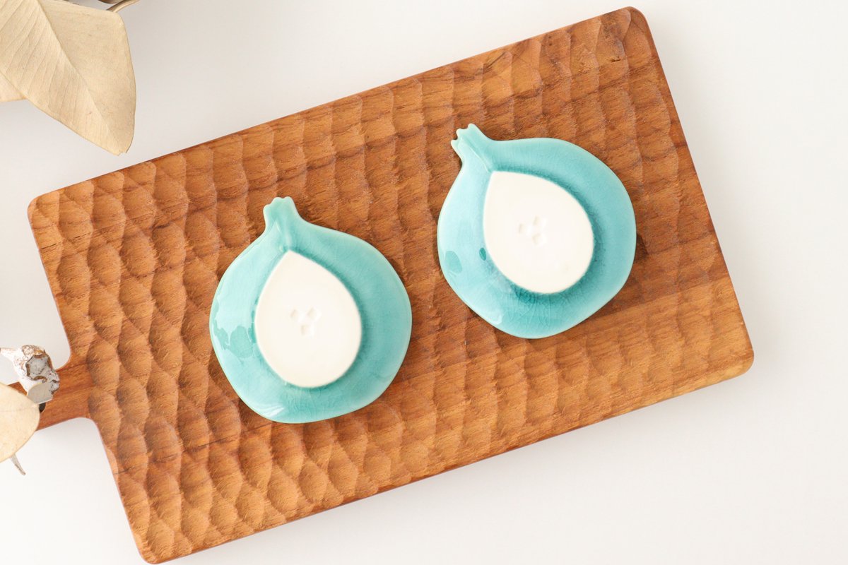 POTPURRI Sauce Plate Pomegranate Green