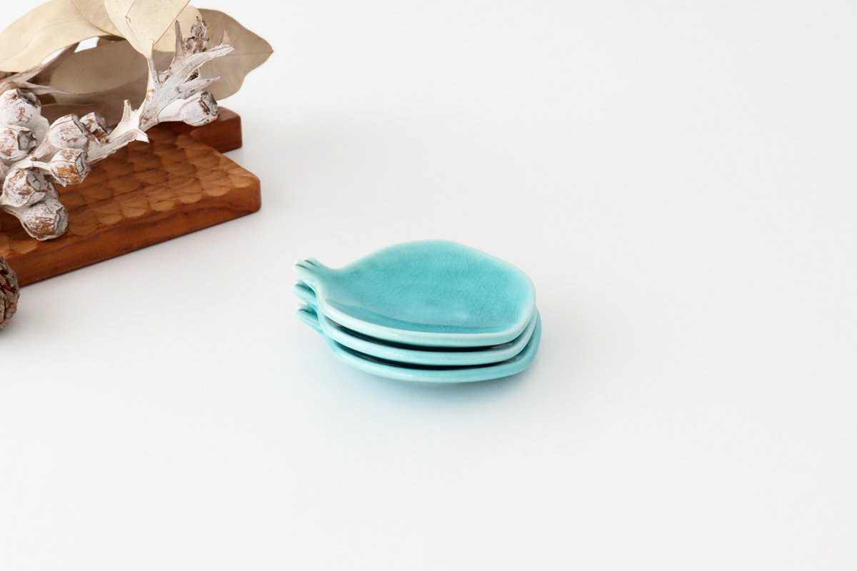 POTPURRI Sauce Plate Pomegranate Green