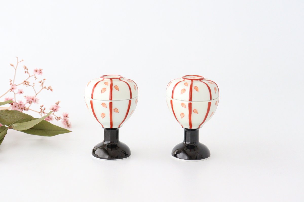 Bowl with Lid Blossom Bonbori-shape | Serving Bowl Arita Ware