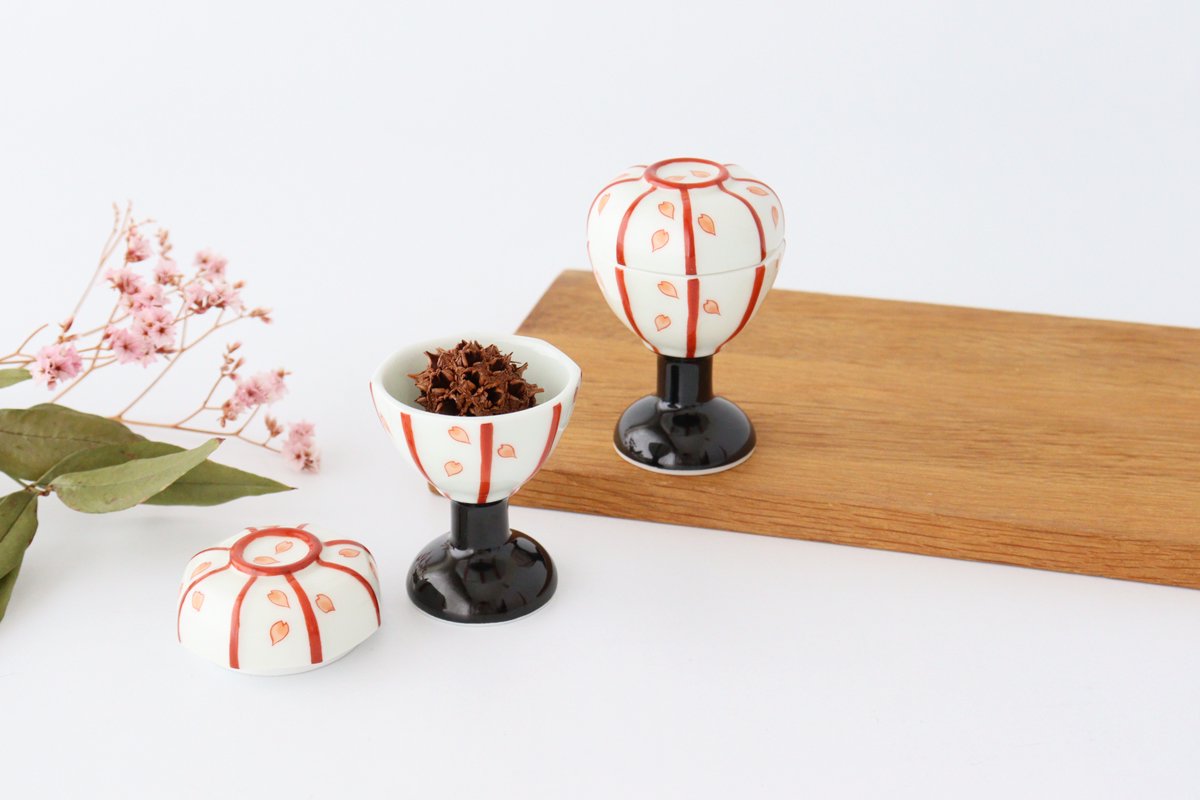 Bowl with Lid Blossom Bonbori-shape | Serving Bowl Arita Ware