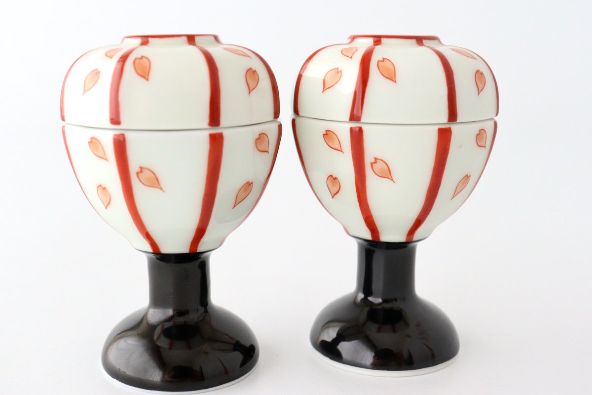 Bowl with Lid Blossom Bonbori-shape | Serving Bowl Arita Ware