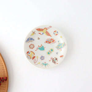 Seikou Kiln Lucky Small Plate Treasure|Kutani Ware-TOP