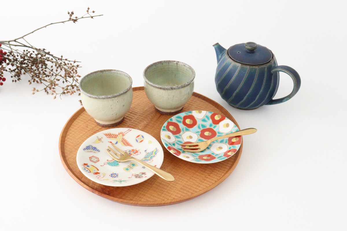 Seikou Kiln Lucky Small Plate Treasure|Kutani Ware
