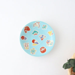Seikou Kiln Lucky Small Plate Engimono|Kutani Ware-TOP