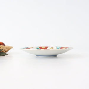 Seikou Kiln Lucky Small Plate Camellia|Kutani Ware-Detail4