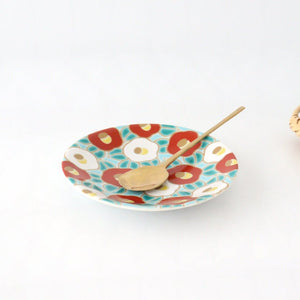 Seikou Kiln Lucky Small Plate Camellia|Kutani Ware-Detail6