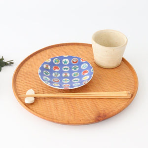 Seikou Kiln Lucky Small Plate Round Crest Pattern|Kutani Ware-Detail5