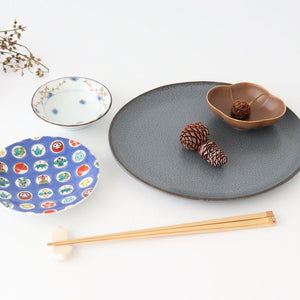 Seikou Kiln Lucky Small Plate Round Crest Pattern|Kutani Ware-Detail8