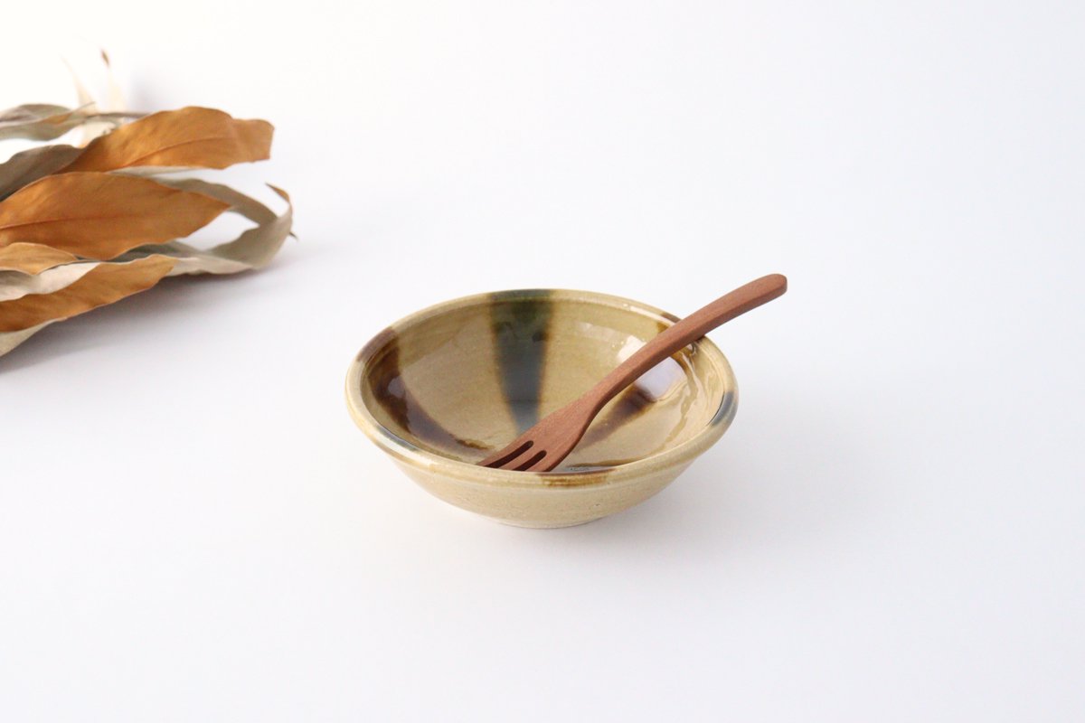 Kitagama Kasen Hiroshige Kato Round Bowl Kiseto 15cm/6in | Serving Bowl Seto Ware