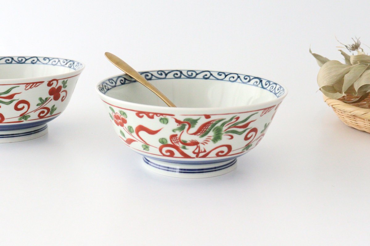 Noodle Bowl Phoenix | Ramen Bowl Hasami Ware