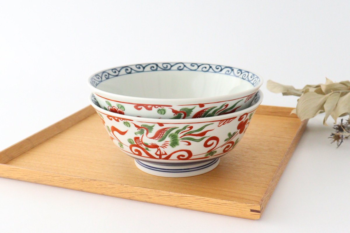 Noodle Bowl Phoenix | Ramen Bowl Hasami Ware