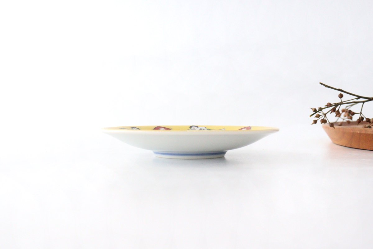 Seikou Kiln Lucky Small Plate Sumo|Kutani Ware